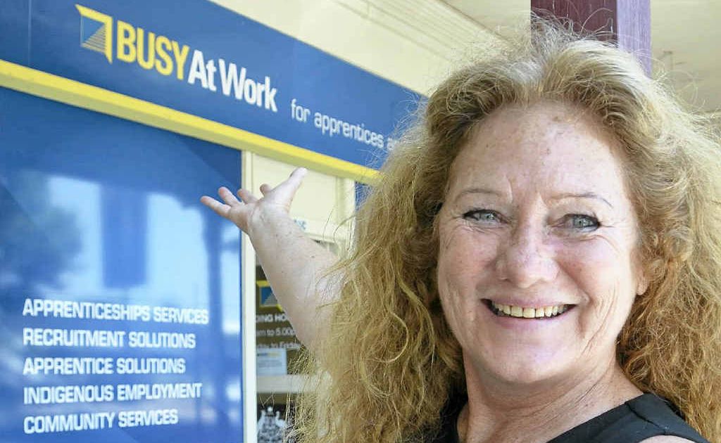 Donna Howard from Busy At Work Apprenticeship Services is stoked to have her new office on Fitzroy St.